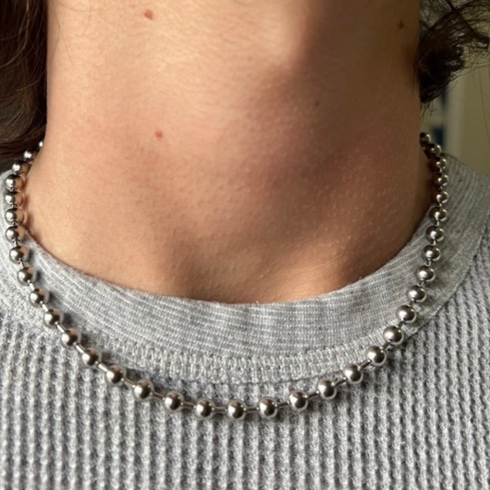 6mm Stainless Steel Ball Chain Necklace